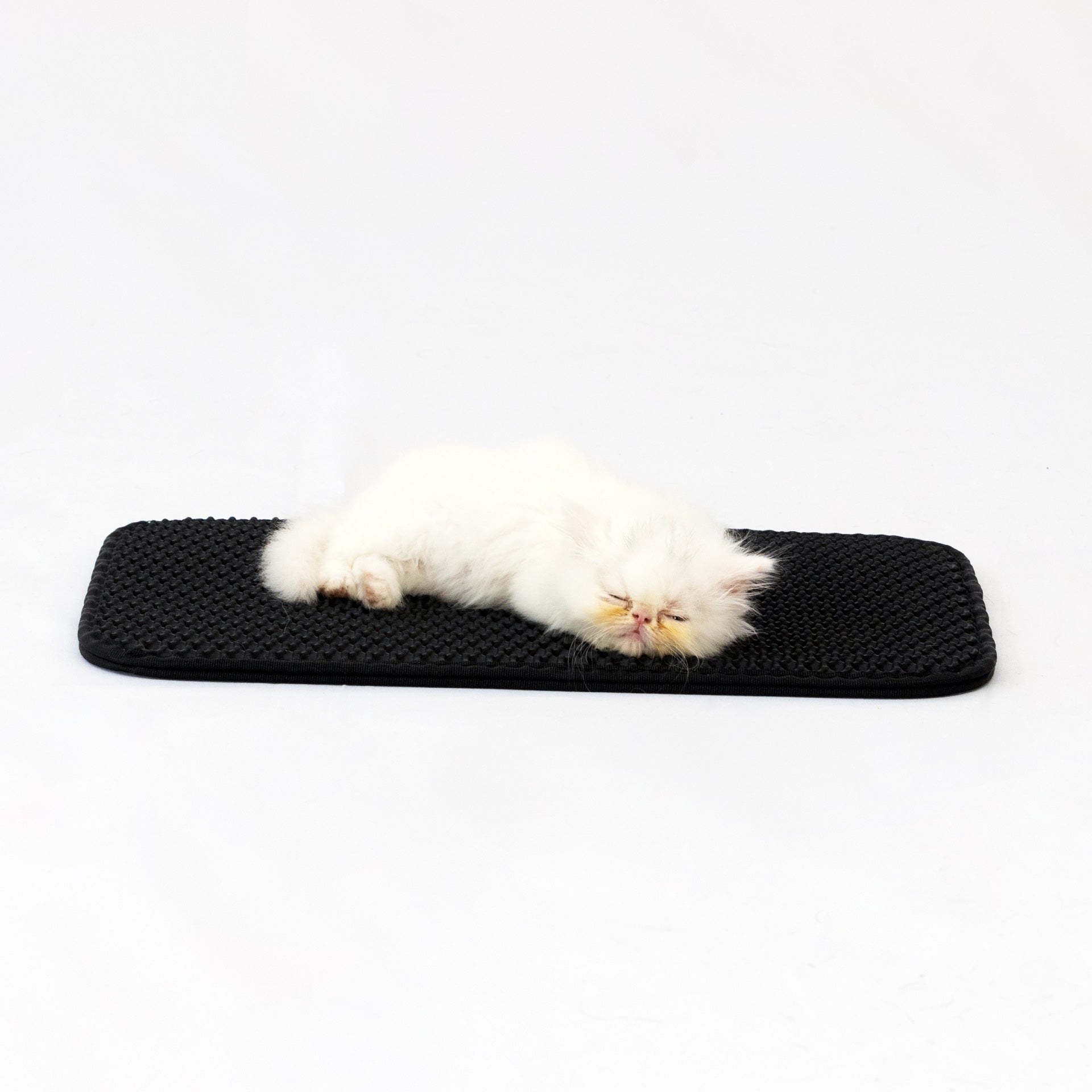 Tapete de Gato - Alfombra Sanitaria Negra para Recoger Arena
