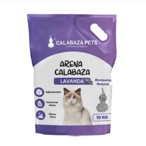 Arena Sanitaria Gato Aglomerante Bentonita Calabaza Lavand