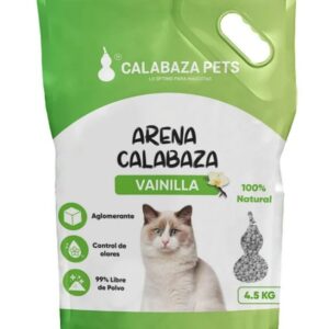 Arena Sanitaria Gato Aglomerante Bentonita Calabaza Vainilla